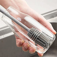 Long Handle Silicone Bottle Cleaner Brush