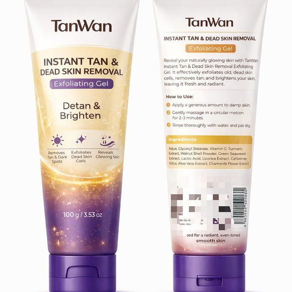 Instant Tan & Dead Skin Removal Exfoliating Gel 100 gm (Pack of 2)