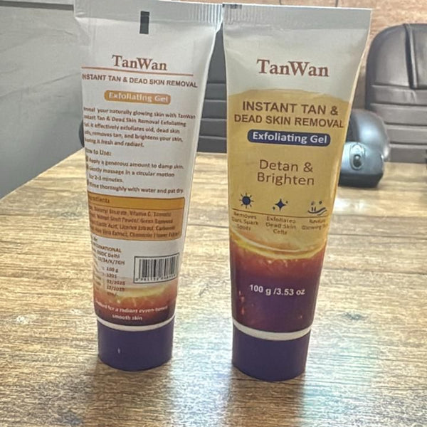 Instant Tan & Dead Skin Removal Exfoliating Gel 100 gm (Pack of 2)