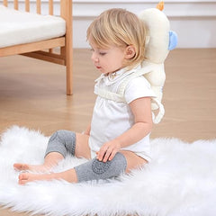 Baby Head Protector Cushion Backpack with 3 Baby Knee Pads for Walking & Crawling