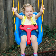 Little Tikes Snug 'n Secure Blue Swing with Adjustable Straps