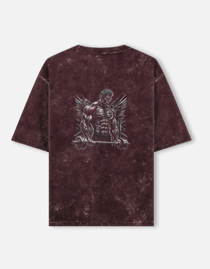 Men Acid Washed Oversized Tee