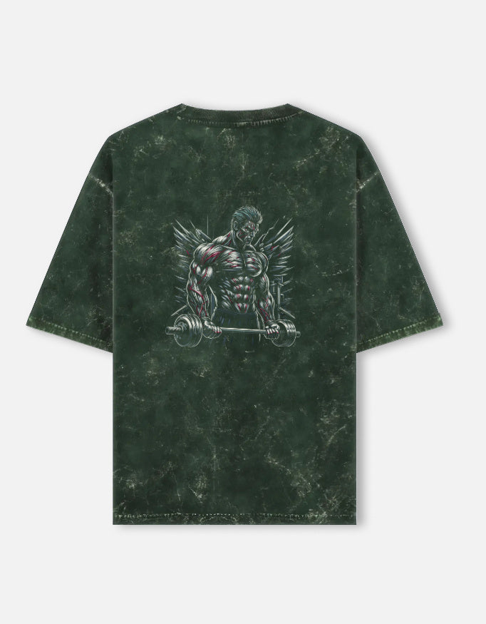 Men Acid Washed Oversized Tee