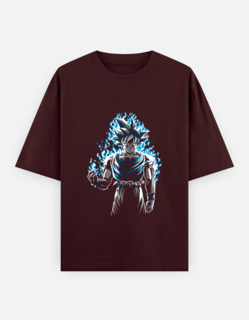 Goku: Ultra Instinct Bluefire Ascension Unisex Oversized Classic T-Shirt
