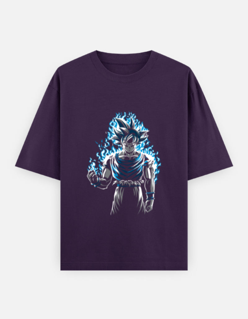Ultra Flame Goku Unisex Oversized Classic T-Shirt