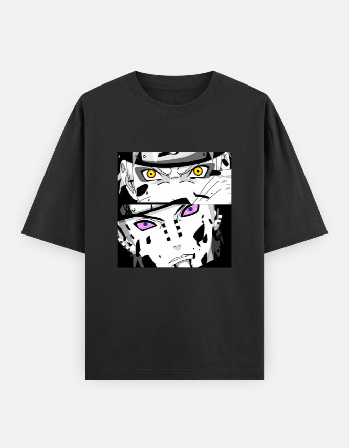 Clash of Destinies: Naruto vs. Pain Unisex Oversized Classic T-Shirt