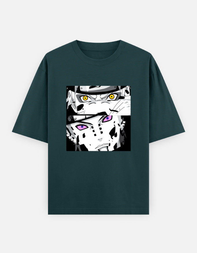 Clash of Destinies: Naruto vs. Pain Unisex Oversized Classic T-Shirt
