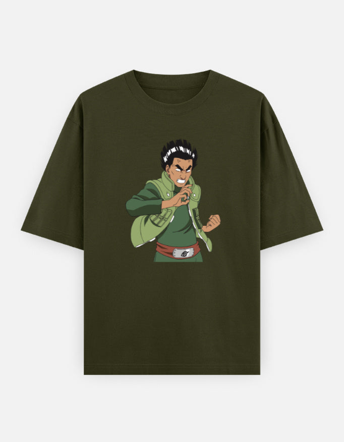 Gate of Power – Might Guy Unisex Oversized Classic T-Shirt