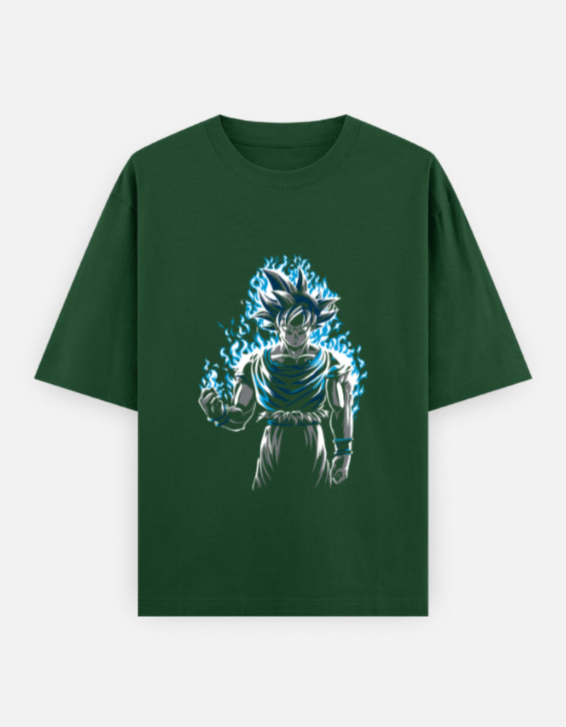 Ultra Flame Goku Unisex Oversized Classic T-Shirt
