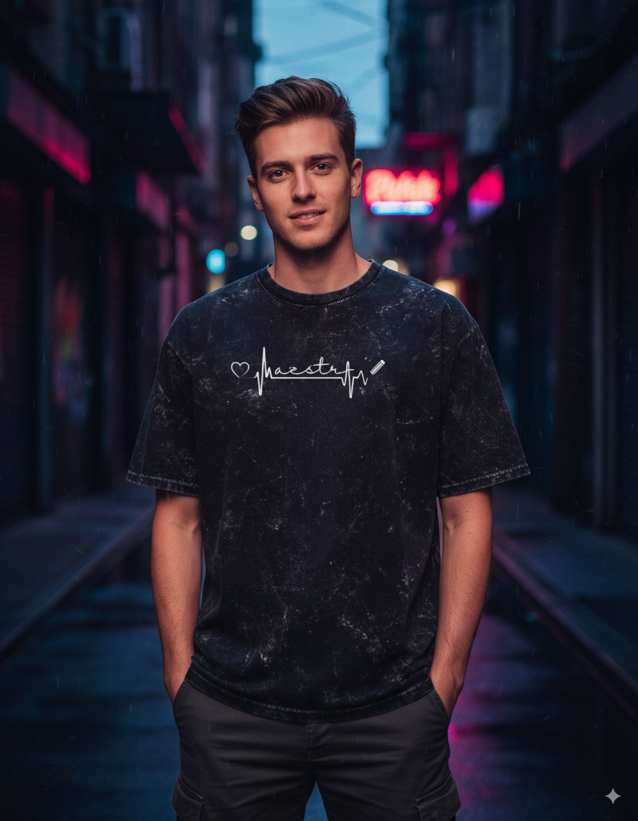 Men Acid Washed Oversized Tee